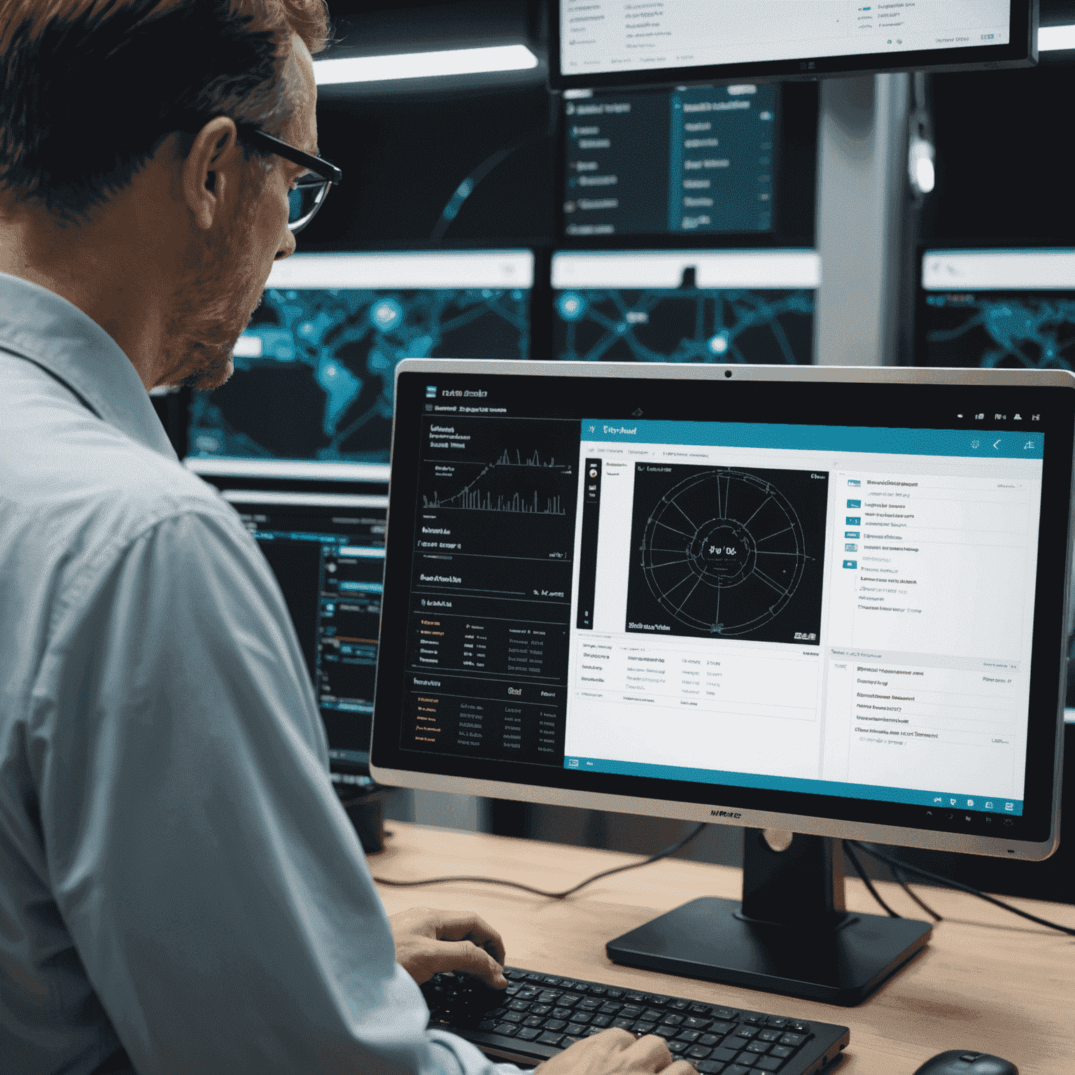 Interface d'Advanced IP Scanner montrant un scan de réseau en cours avec une liste de périphériques détectés et leurs informations