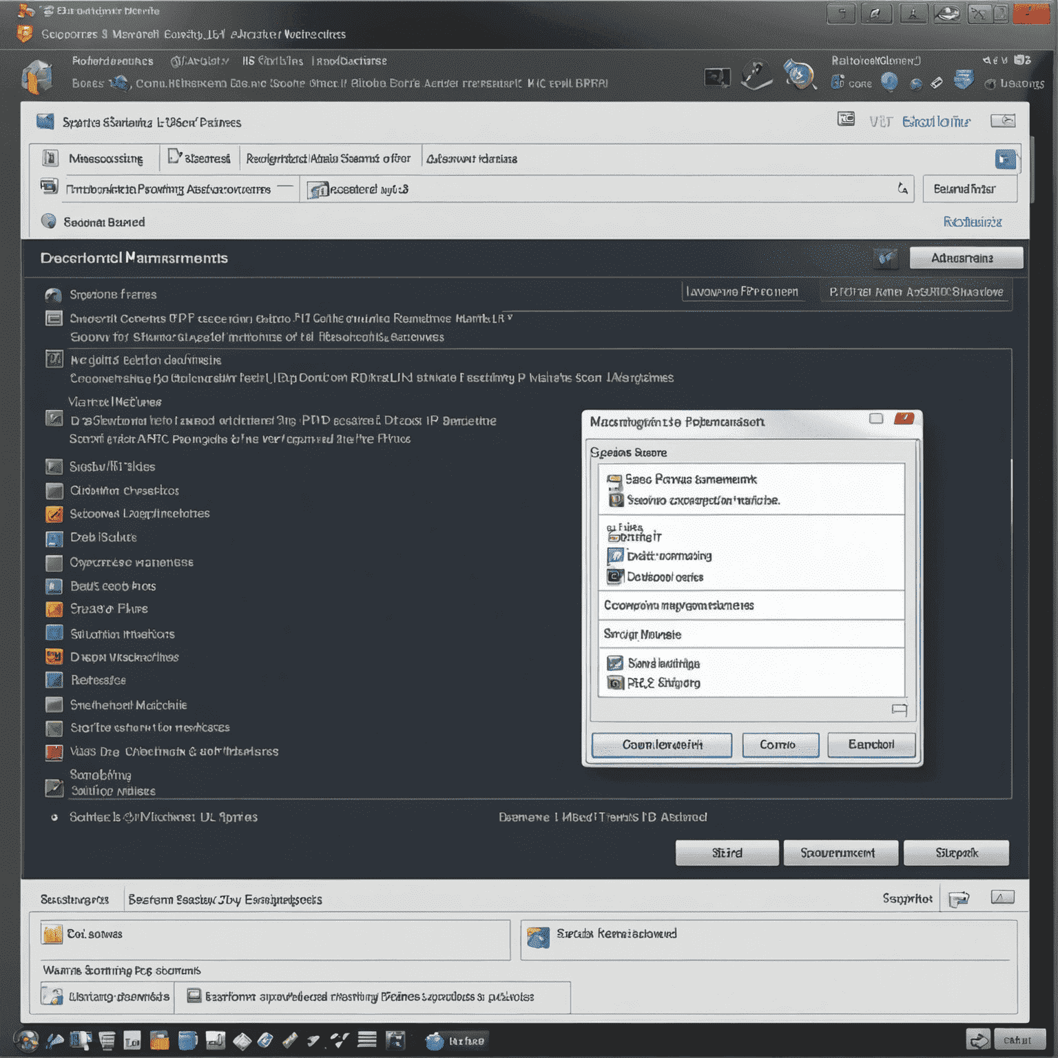 Capture d'écran de l'interface de gestion à distance d'Advanced IP Scanner, montrant des options pour le contrôle RDP et l'arrêt des machines